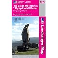 Ordnance Survey Landranger Map 161 ~ The Black Mountains (Folded Paper Version) with free distance ruler