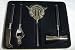 Top Shelf 4 Piece Bartool Set with Leather Handles