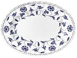 Spode Blue Colonel Platinum Oval Platter 14 inch