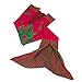 NOPTEG Mermaid Tail Blanket Handmade Crocheted Living Room Sofa Blanket Sleeping Bag Birthday Gift for Kids 59inch x31.5 inch(Red)