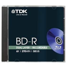 TDK BD-R 6x DL 50GB Blu-ray Disc J/C (T78058)