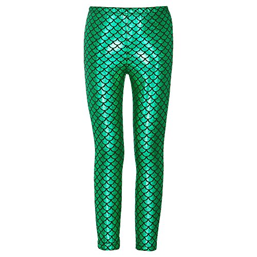 Autumn Baby Girls Bling Bling Mermaid Stretch Leggings Pants