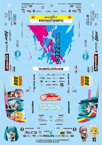 GSR Character Customize Stickers 04: Miku Hatsune `09 ver. - 1/10th scale (Anime Toy) by Good Smile Racing