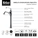 Aplos Single Lever Vessel Bathroom Faucet Brushed Nickel