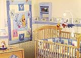Winnie the POOH Piglet Garden Party Baby Crib / Bedding Set of 6 and Musical Mobile.