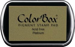 ColorBox Metallic Ink Pad, Full Size, Platinum