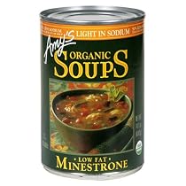 Amy's Light in Sodium Organic Minestrone Soup, 14.1-Ounce Cans (Pack of 12)