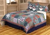 IMAGE OF Snowy Fun Twin Quilt