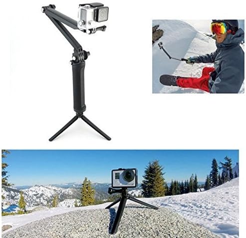 Selfie Stick, WAYMY Handle 3-Way Grip Arm Tripod Foldable Stabilizer for All GoPro Hero 4/3+/3/2/1
