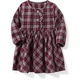 オールドネイビー OLD NAVY/ プラッドラッフルプラケットツイルドレス グレープラッド ワンピース 3～6ヶ月【並行輸入】