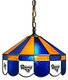 Imperial St. Louis Rams Licensed 16-Inch Diameter Stained Glass Pub Light