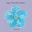 Sequin Flower Pin / Hair Tie ~ Pastel Blue