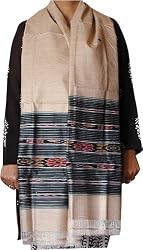 Rectangular Long Scarf in Cocoon Silk Womens Trendy Accessory India 94 x 38 inches (tssr003)
