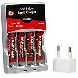 CTA Digital AAA NiMH 4-pk Batteries w/charger ( DC-1AAA )