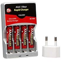 CTA Digital AAA NiMH 4-pk Batteries w/charger ( DC-1AAA )