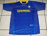 BRASIL BRAZIL BLUE MENS PRO SOCCER JERSEY SIZE XL