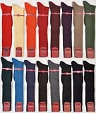 One Pair Marcoliani Mens ExtraFine Merino Over-the-Calf Ribbed Dress Sock from Italy