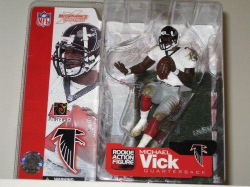 Mcfarlane NFL Series 4 Michael Vick Atlanta Falcons White Jersey Rookie Figure