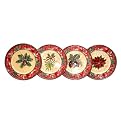 Tuscan Christmas Dinner Plate Set of 4 - Assorted (11")