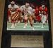Joe Montana 49ers Signed 8x10 w/Plaque LOA JSA