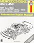 Mercedes Benz 350 and 450, 1971-80 (Haynes Manuals)