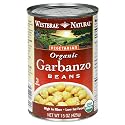 Westbrae Natural Vegetarian Organic Garbanzo Beans, 15-Ounce Cans (Pack of 12)