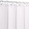 White Waffle-Weave Fabric Shower Curtain