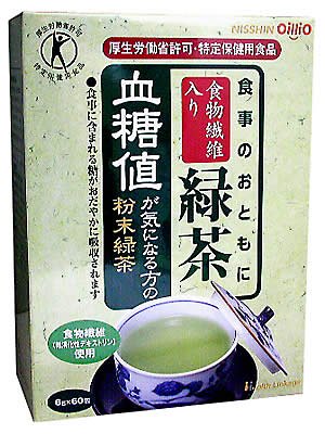 日清オイリオ 食事のおともに食物繊維入り緑茶 6g×60包