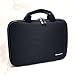 CaseCrown Premium Double Memory Foam Laptop Case (Nylon Black) for Toshiba NB205 Netbook Toshiba NB205