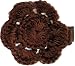 Posies Accessories Crocheted Brown Doily Hair Clippie
