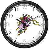 51F0ZZCjO7L. SL160  Red Roses   Pink Wedding Bells Wall Clock by WatchBuddy Timepieces