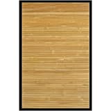 Anji Mountain Contemporary Natural Bamboo Rug 7' Round (Natural) by 