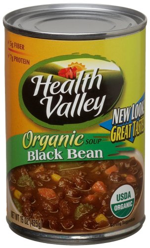 Health Valley Soup Black Bean, 15 Ounce Cans (Pack of 12) by Health Valley