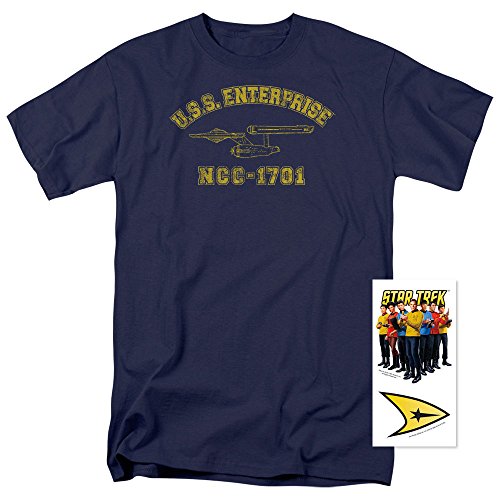 Star Trek USS Enterprise T Shirt and Exclusive Stickers