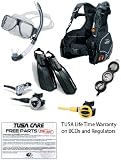 Tusa Economy Dive Essentials Scuba Gear Package With Dive Computer
