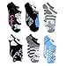 Disney Princess Cinderella Teen Adult 6 pack Socks (9-11 (shoe size: 4-10), Cinderella No Show)