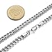 FIBO STEEL 6MM Curb Chain Necklace for Men Stainless Steel Biker Punk Style, 28.0 inches