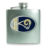 NFL St. Louis Rams Stainless Steel Hip Flask 6oz