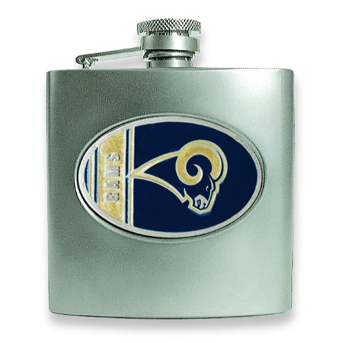 NFL St. Louis Rams Stainless Steel Hip Flask 6oz