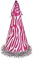 13" Jumbo Pink Zebra Print Party Hat