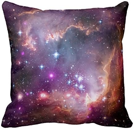 Square Decorative Throw Pillow Case Cushion Cover Beautiful Outer Space Galaxy / Nebula Throw Pillows Throw Pillows 16 X 16 Two Sides Printed