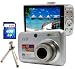 SVP Xthinn-737 Silver 7MP 3x Optical zoom 3-inch LCD Digital Camera + FREE 4GB High Speed SD Memory Card & Tripod