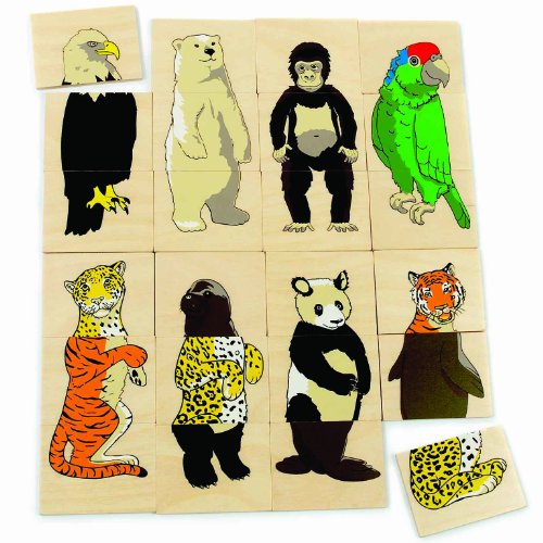Hape 702774 - Holzpuzzle lustige Tiere Ecoline Preisvergleich
