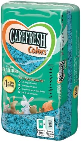Care Fresh Litter SAB118240 Absorption Carefresh Colors Premium Soft Store Pet Bedding, 50-Litre, Blue