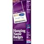 Avery Top-Loading Hanging Name Badges, 3 x 4 Inches, White, Box of 50 (74520)