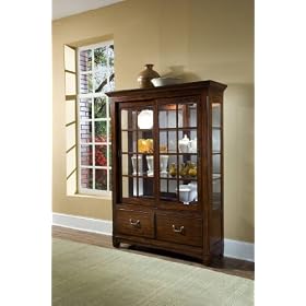 Pulaski Toscano Vialetto Bookcase Curio - 21148 by Pulaski Furniture