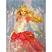Larbe Barbie Blanket ; Twin size Plush Raschel Throw