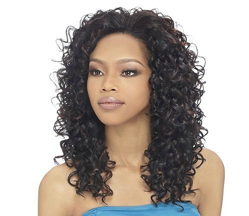 OUTRE Synthetic Hair Half Wig Quick Weave Bella Color 1B