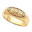 14K Yellow Gold Diamond Ring - 0.03 Ct.