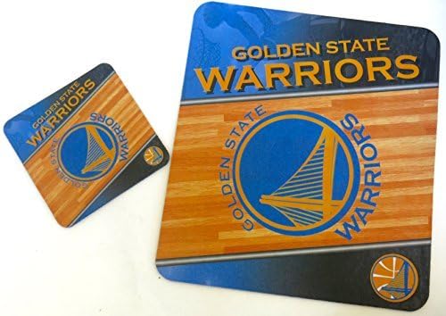 Golden State Warriors, Fabric Mouse Pad, and Coaster, Computer, Electronics Assessors Set